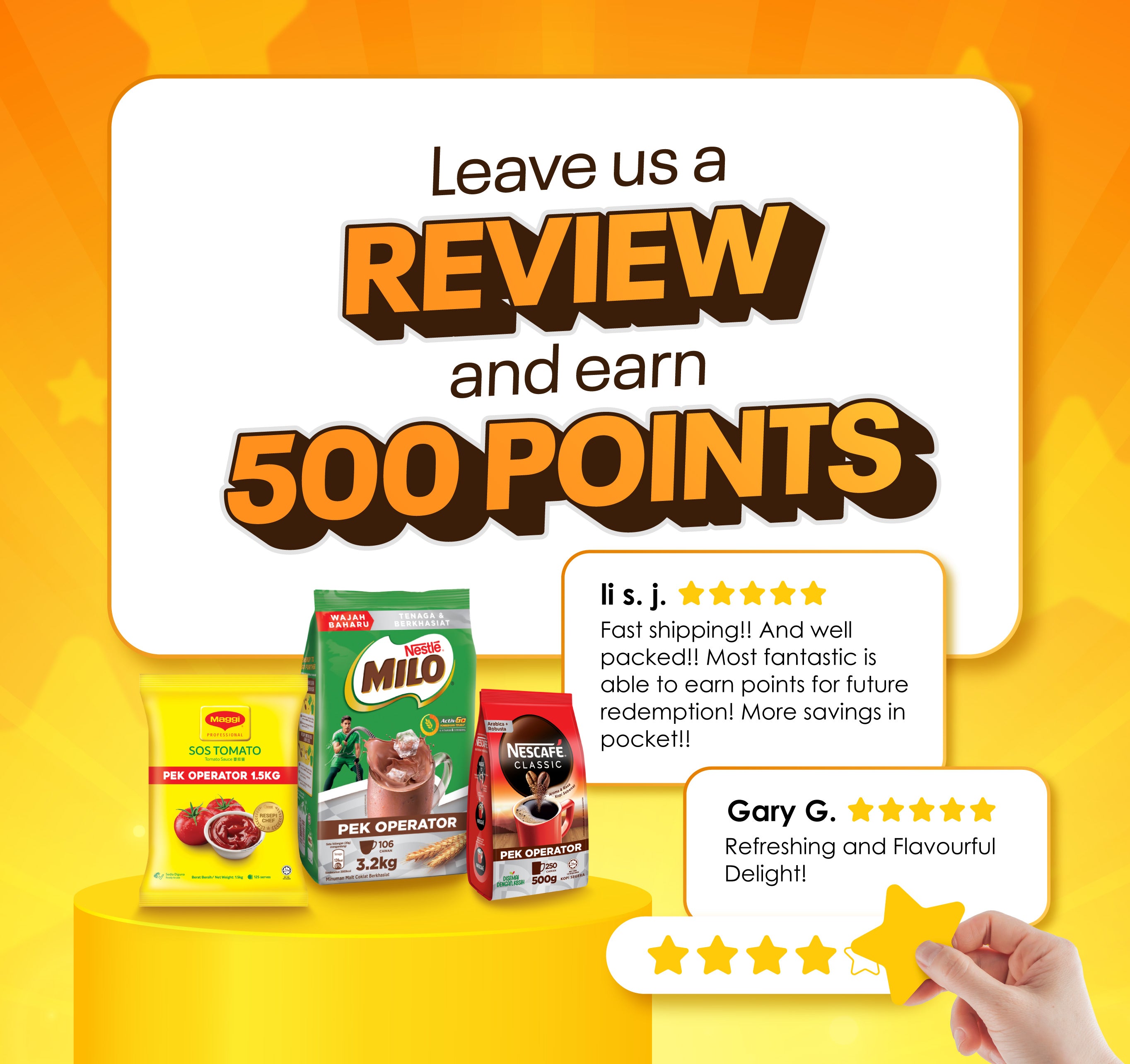 review and earn points