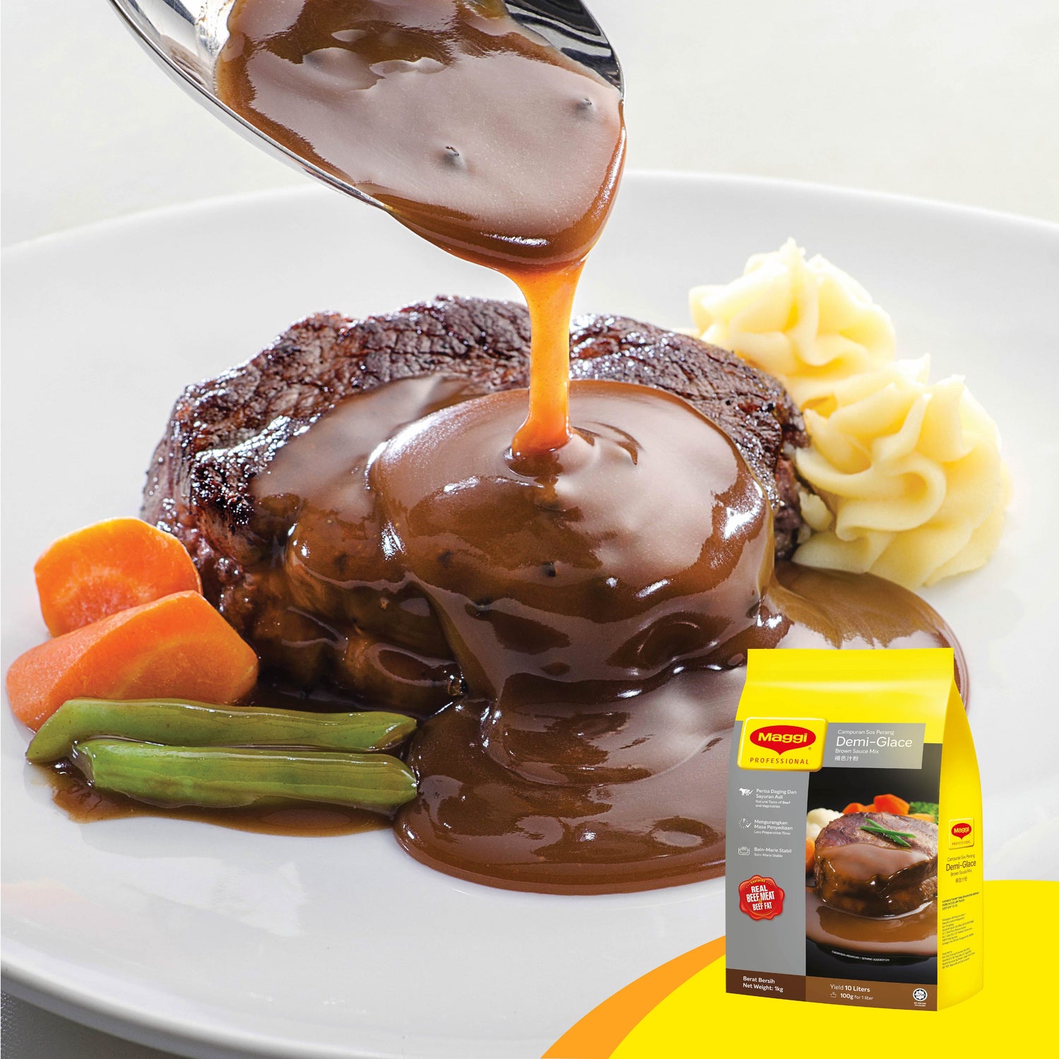 MAGGI Demi-Glace Brown Sauce Mix - 1kg