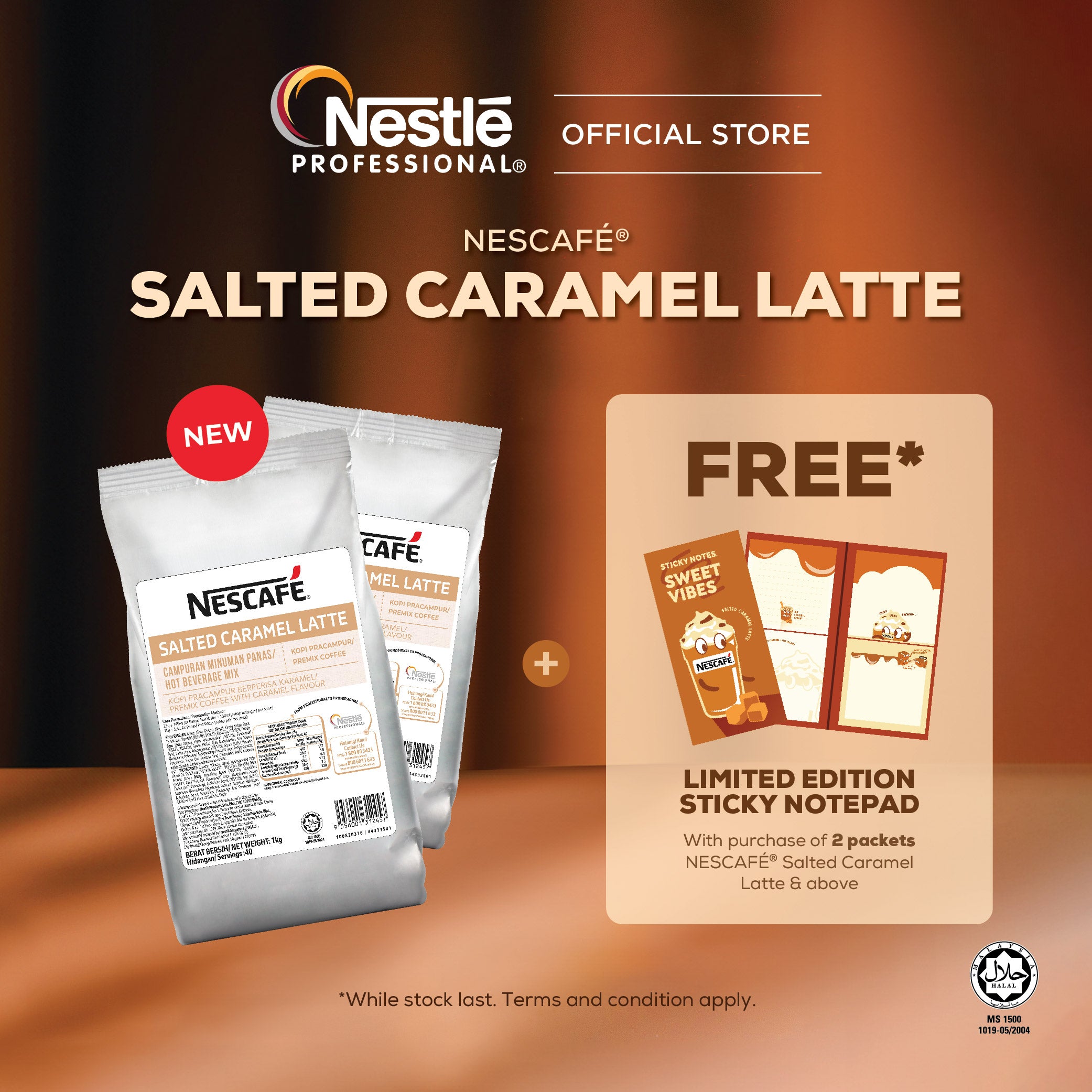 NESCAFE Salted Caramel Latte - 1kg